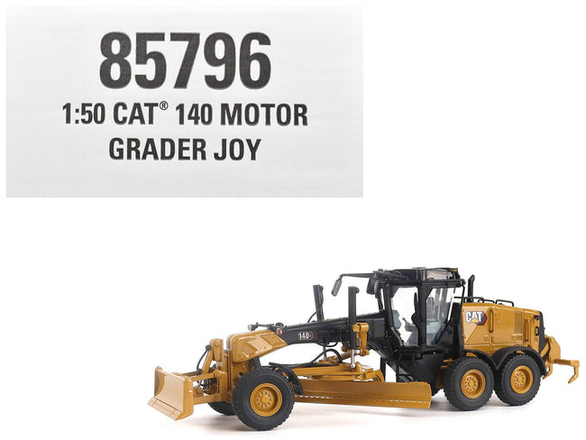 CAT Caterpillar 140 JOY Motor Grader Yellow with Black Top "High Line" Series 1/50 Diecast Model by Diecast Masters-Diecast Masters-ModelCars.com
