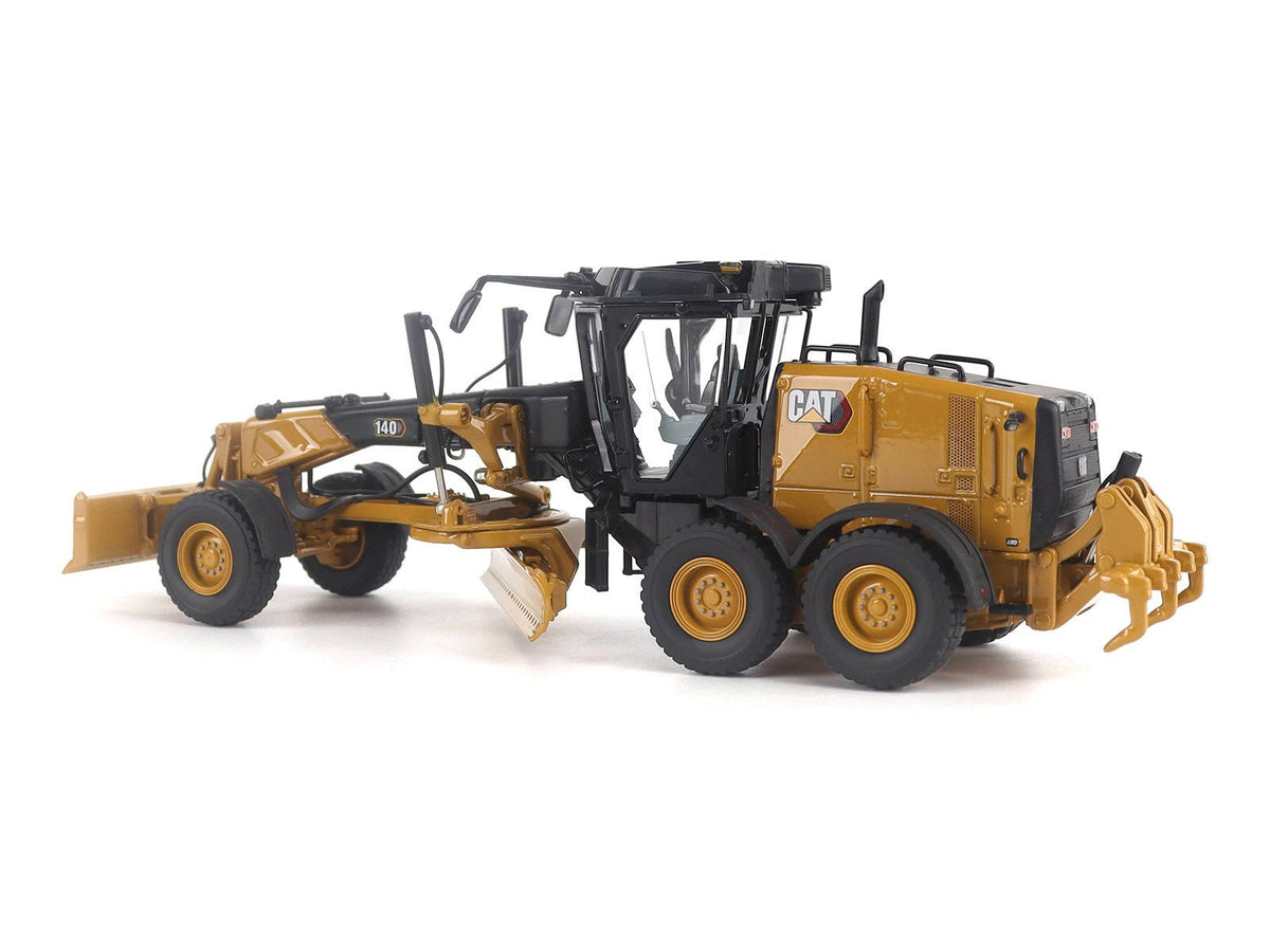 CAT Caterpillar 140 JOY Motor Grader Yellow with Black Top "High Line" Series 1/50 Diecast Model by Diecast Masters-Diecast Masters-ModelCars.com