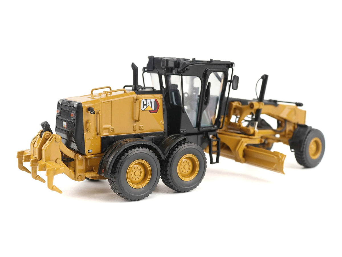 CAT Caterpillar 140 LVR Motor Grader Yellow with Black Top "High Line" Series 1/50 Diecast Model by Diecast Masters-Diecast Masters-ModelCars.com