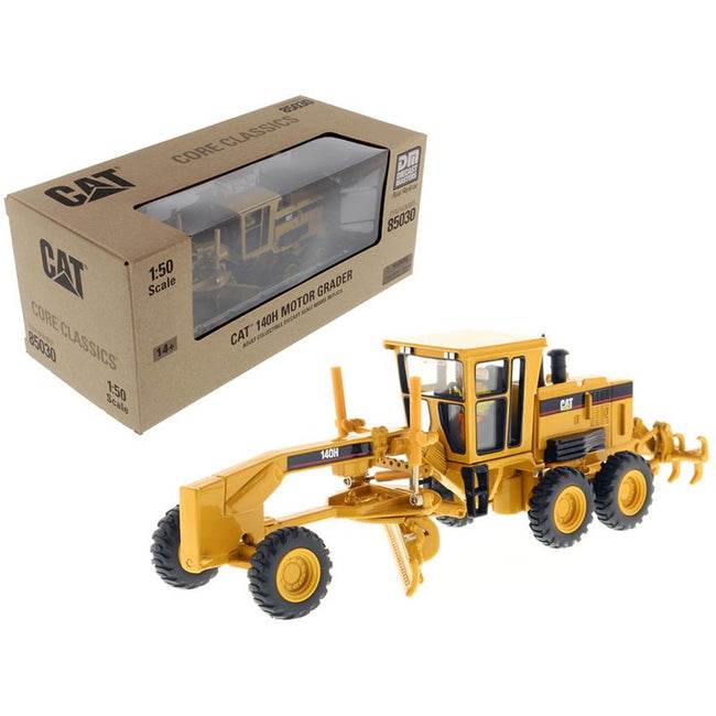 Cat Caterpillar 140H Motor Grader with Operator "Core Classics Series" 1/50 Diecast Model by Diecast Masters-Diecast Masters-ModelCars.com