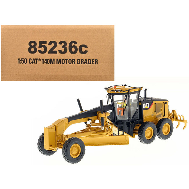 CAT Caterpillar 140M Motor Grader with Operator "Core Classics Series" 1/50 Diecast Model by Diecast Masters-Diecast Masters-ModelCars.com