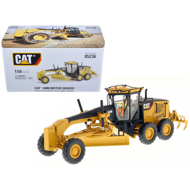 CAT Caterpillar 140M Motor Grader with Operator "High Line Series" 1/50 Diecast Model by Diecast Masters - Diecast Masters - ModelCars.com