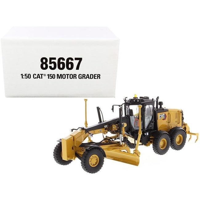 CAT Caterpillar 150 Motor Grader with Operator "High Line Series" 1/50 Diecast Model by Diecast Masters-Diecast Masters-ModelCars.com