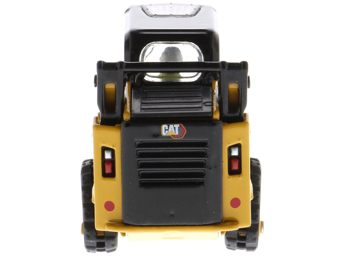 CAT Caterpillar 259D3 Compact Track Loader with Work Tools and Operator Yellow "High Line Series" 1/50 Diecast Model by Diecast Masters-Diecast Masters-ModelCars.com