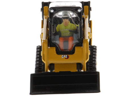 CAT Caterpillar 259D3 Compact Track Loader with Work Tools and Operator Yellow "High Line Series" 1/50 Diecast Model by Diecast Masters-Diecast Masters-ModelCars.com
