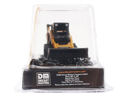 CAT Caterpillar 272C Compact Track Loader with Broom Yellow "Micro-Constructor" Series Diecast Model by Diecast Masters-Diecast Masters-ModelCars.com