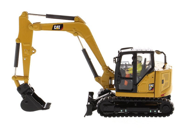 CAT Caterpillar 308 CR Next Generation Mini Hydraulic Excavator with Work Tools and Operator "High Line" Series 1/50 Diecast Model by Diecast Masters-Diecast Masters-ModelCars.com