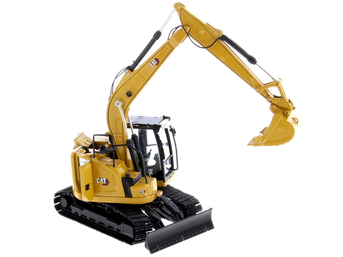 CAT Caterpillar 315 Track Type Hydraulic Excavator Yellow with Operator "High Line" Series 1/50 Diecast Model by Diecast Masters-Diecast Masters-ModelCars.com