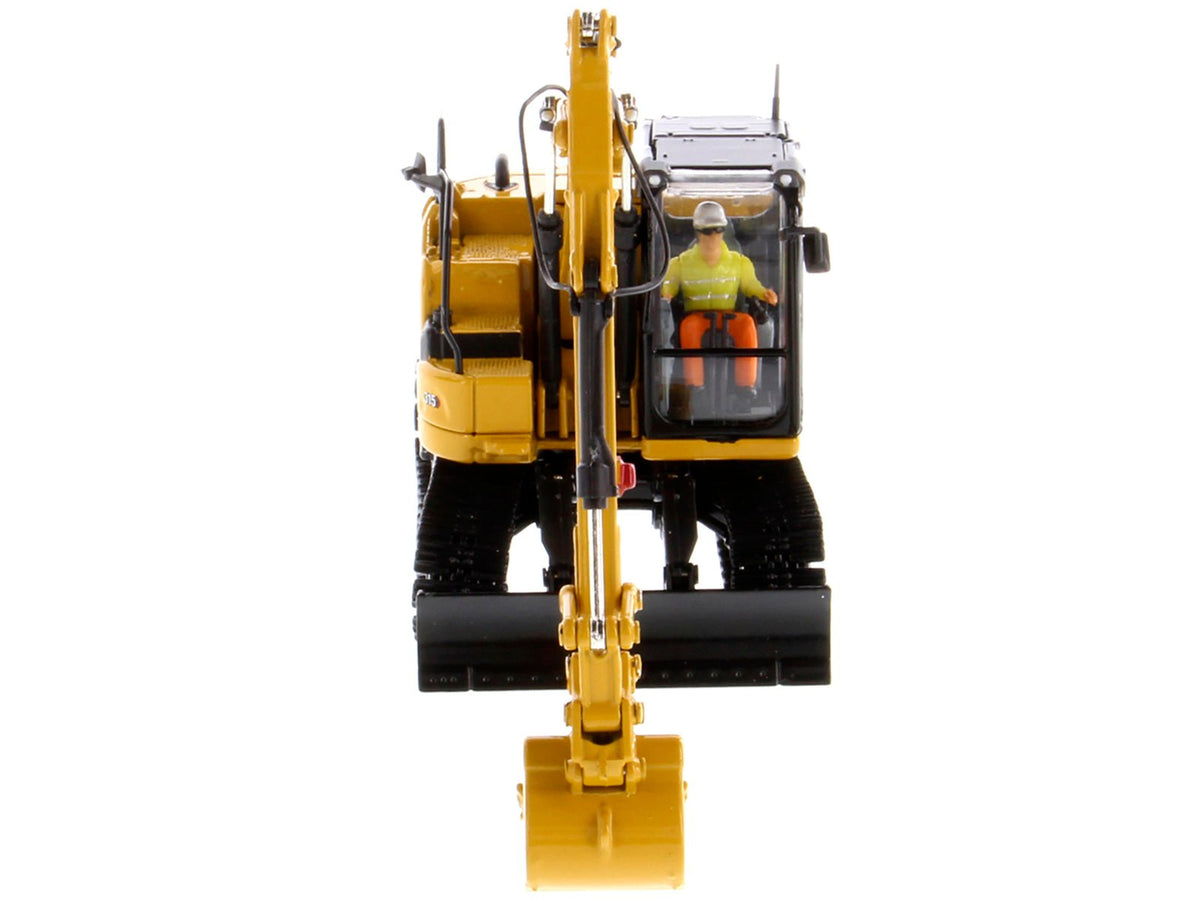 CAT Caterpillar 315 Track Type Hydraulic Excavator Yellow with Operator "High Line" Series 1/50 Diecast Model by Diecast Masters-Diecast Masters-ModelCars.com