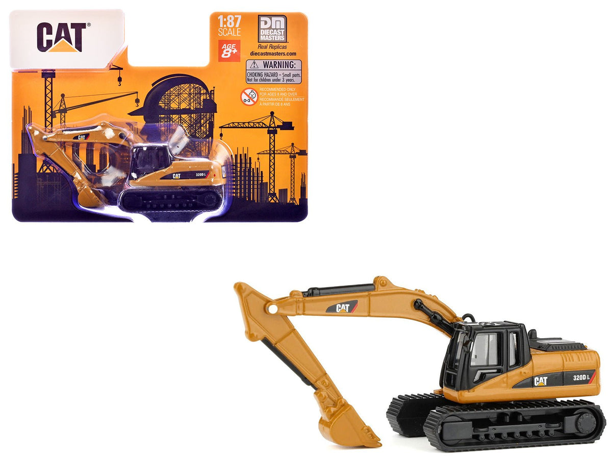 CAT Caterpillar 320D L Hydraulic Excavator Yellow 1/87 (HO) Diecast Model by Diecast Masters-Diecast Masters-ModelCars.com