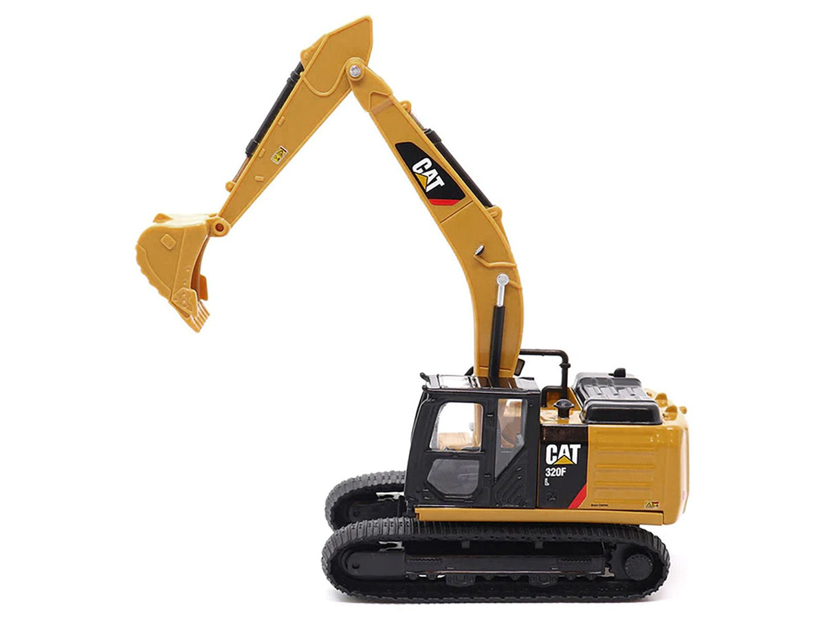 CAT Caterpillar 320F L Hydraulic Excavator Yellow and Black 1/64 Diecast Model by Diecast Masters-Diecast Masters-ModelCars.com