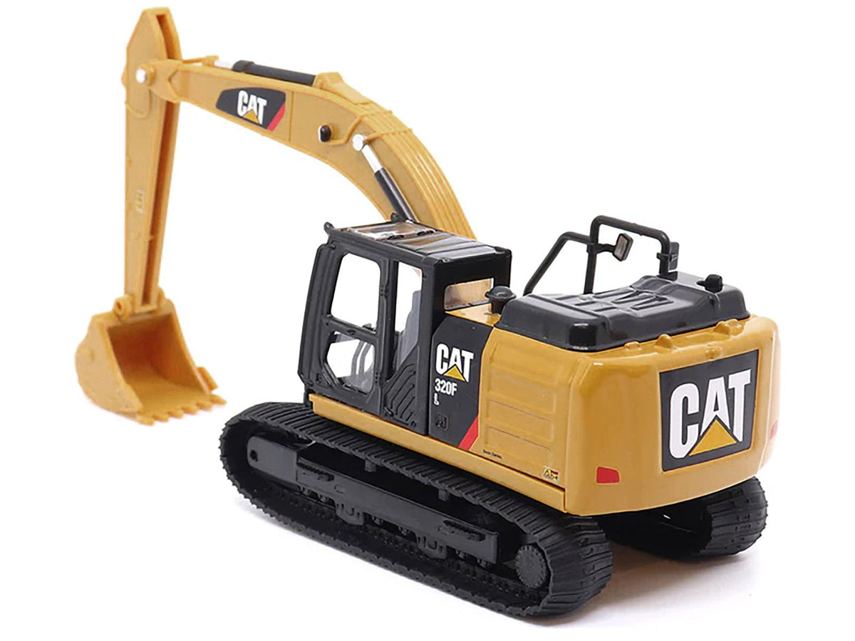 CAT Caterpillar 320F L Hydraulic Excavator Yellow and Black 1/64 Diecast Model by Diecast Masters-Diecast Masters-ModelCars.com