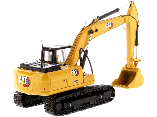 CAT Caterpillar 323 GX Hydraulic Excavator with Operator "High Line" Series 1/50 Diecast Model by Diecast Masters-Diecast Masters-ModelCars.com