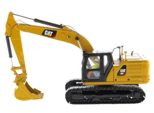 CAT Caterpillar 323 Hydraulic Excavator with Operator Next Generation Design "High Line Series" 1/50 Diecast Model by Diecast Masters-Diecast Masters-ModelCars.com