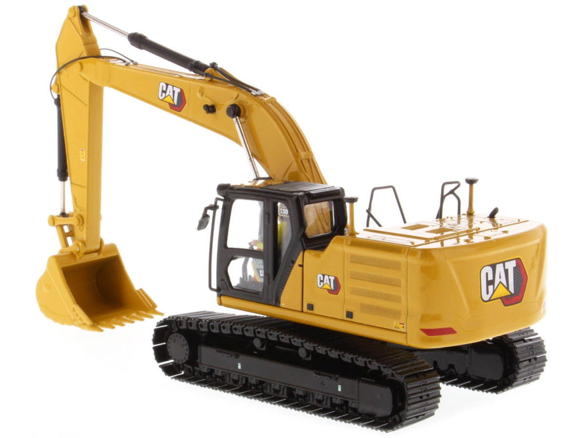 Cat Caterpillar 330 Hydraulic Excavator Next Generation with Operator "High Line Series" 1/50 Diecast Model by Diecast Masters-Diecast Masters-ModelCars.com