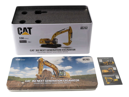 CAT Caterpillar 352 Next Generation Excavator Yellow "High Line" Series 1/50 Diecast Model by Diecast Masters-Diecast Masters-ModelCars.com
