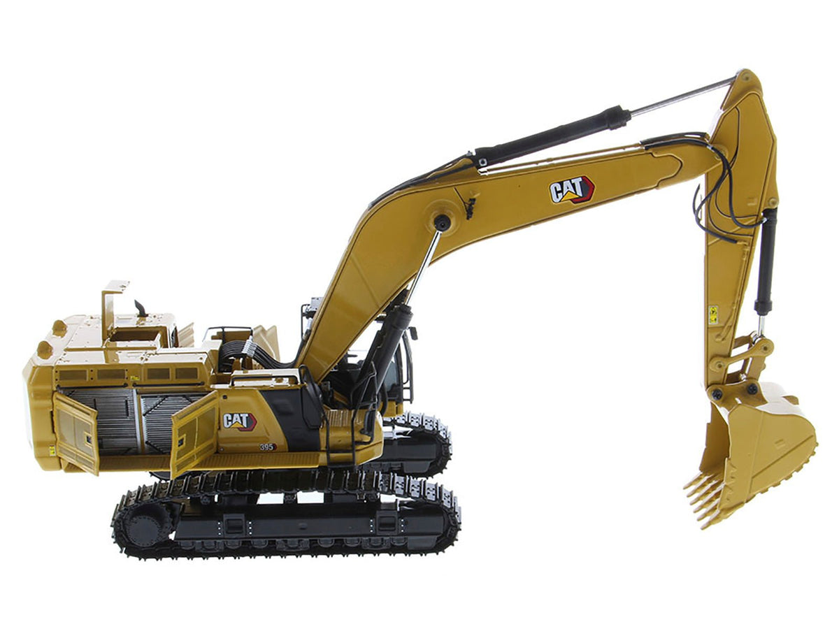 CAT Caterpillar 395 Next Generation Hydraulic Excavator (General Purpose Version) Yellow with Operator and Additional Tools "High Line" Series 1/50 Diecast Model by Diecast Masters-Diecast Masters-ModelCars.com
