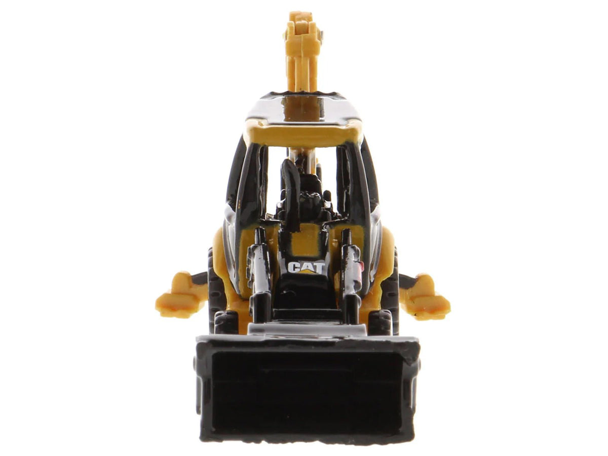 CAT Caterpillar 420E Backhoe Loader Yellow "Micro-Constructor" Series Diecast Model by Diecast Masters-Diecast Masters-ModelCars.com