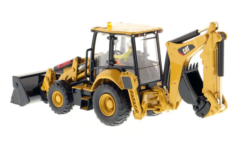 CAT Caterpillar 420F2 IT Backhoe Loader with Operator "High Line Series" 1/50 Diecast Model by Diecast Masters-Diecast Masters-ModelCars.com
