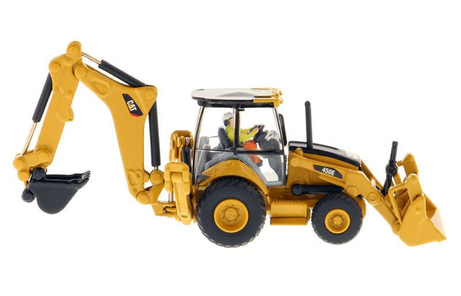 CAT Caterpillar 450E Backhoe Loader with Operator "High Line" Series 1/87 (HO) Scale Diecast Model by Diecast Masters-Diecast Masters-ModelCars.com