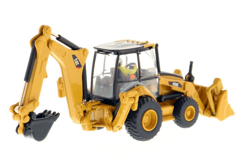 CAT Caterpillar 450E Backhoe Loader with Operator "High Line" Series 1/87 (HO) Scale Diecast Model by Diecast Masters-Diecast Masters-ModelCars.com