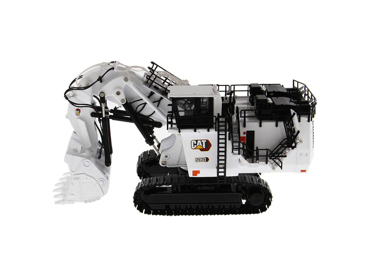 CAT Caterpillar 6060 Hydraulic Mining Front Shovel Coal Configuration White "High Line Series" 1/87 (HO) Scale Diecast Model by Diecast Masters-Diecast Masters-ModelCars.com