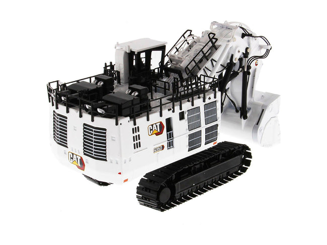 CAT Caterpillar 6060 Hydraulic Mining Front Shovel Coal Configuration White "High Line Series" 1/87 (HO) Scale Diecast Model by Diecast Masters-Diecast Masters-ModelCars.com