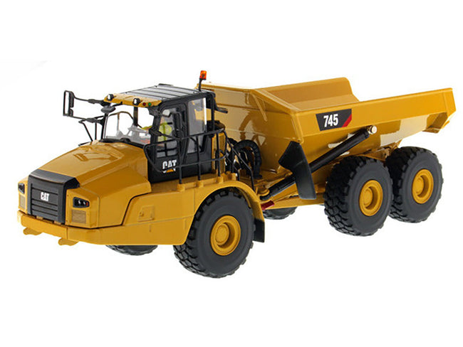 CAT Caterpillar 745 Articulated Dump Truck with Removable Operator "High Line" Series 1/50 Diecast Model by Diecast Masters-Diecast Masters-ModelCars.com