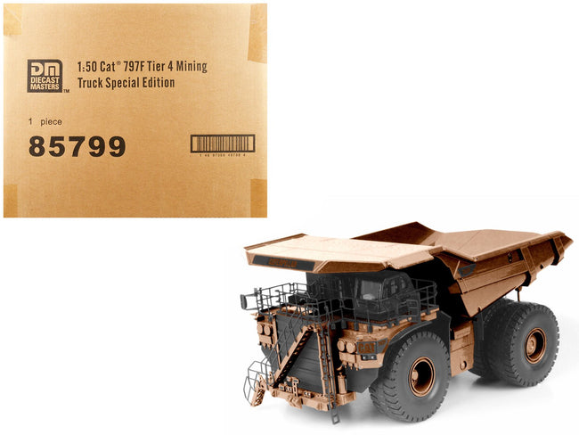 CAT Caterpillar 797F 4 Tier Mining Truck Copper Finish Special Edition "Commemorative" Series 1/50 Diecast Model by Diecast Masters-Diecast Masters-ModelCars.com