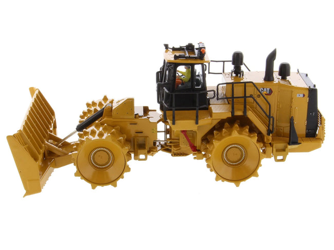 CAT Caterpillar 836 Landfill Compactor Yellow "High Line" Series 1/50 Diecast Model by Diecast Masters-Diecast Masters-ModelCars.com