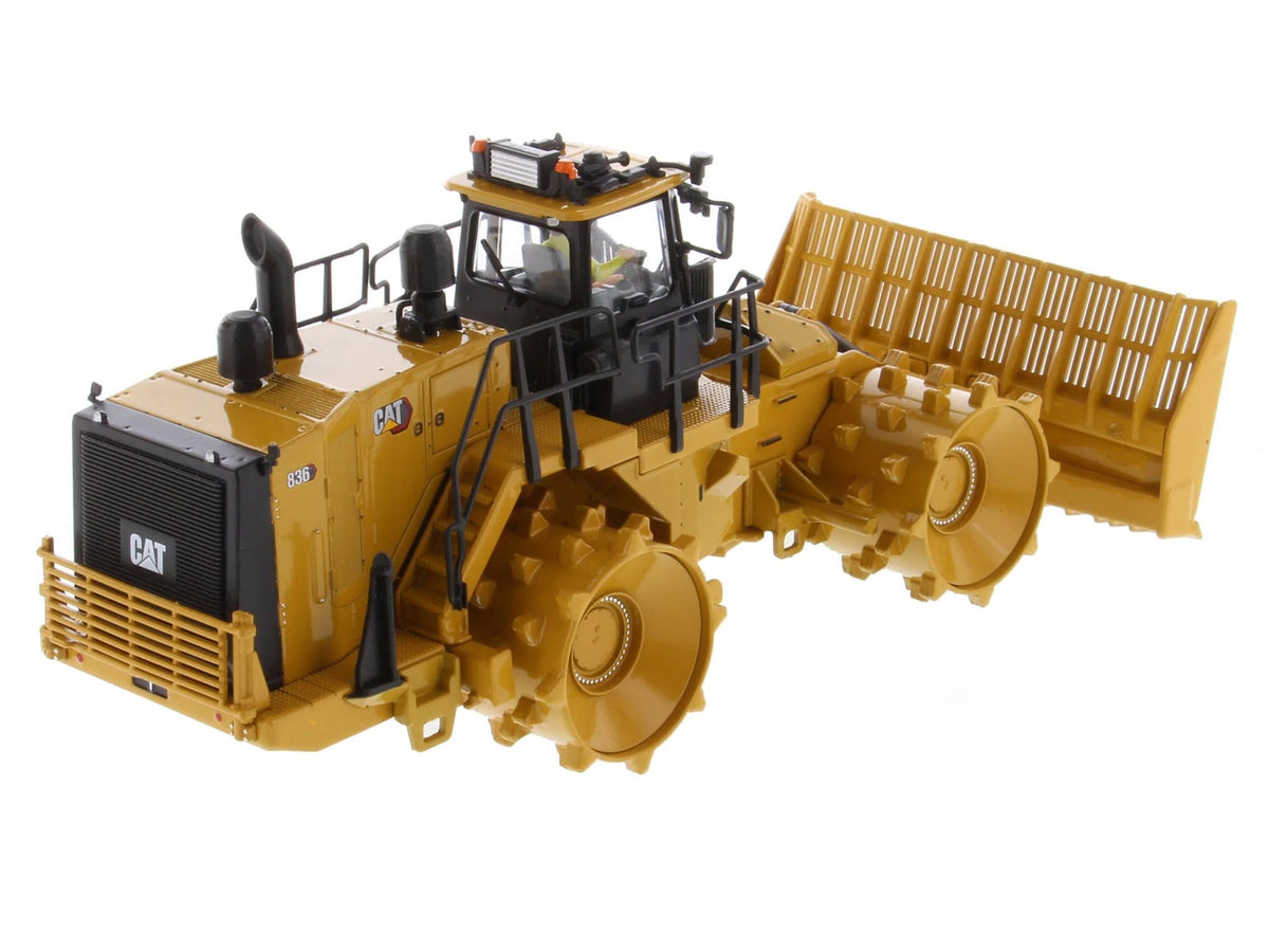 CAT Caterpillar 836 Landfill Compactor Yellow "High Line" Series 1/50 Diecast Model by Diecast Masters-Diecast Masters-ModelCars.com