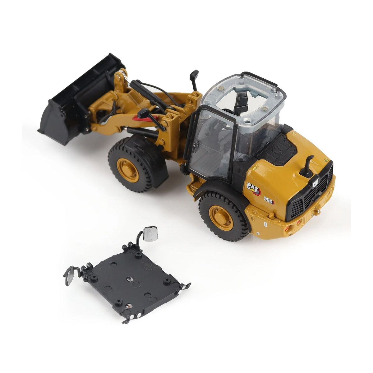 CAT Caterpillar 906 Compact Wheel Loader Yellow with Operator "High Line Series" 1/50 Diecast Model by Diecast Masters-Diecast Masters-ModelCars.com