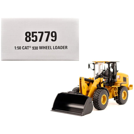 CAT Caterpillar 930 Wheel Loader with Operator Yellow "High Line" Series 1/50 Diecast Model by Diecast Masters-Diecast Masters-ModelCars.com