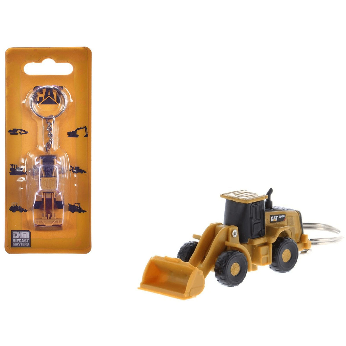 CAT Caterpillar 950M Wheel Loader Keychain Yellow Diecast Model by Diecast Masters-Diecast Masters-ModelCars.com