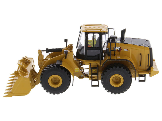 CAT Caterpillar 966 GC Wheel Loader Yellow with Operator "High Line Series" 1/50 Diecast Model by Diecast Masters-Diecast Masters-ModelCars.com