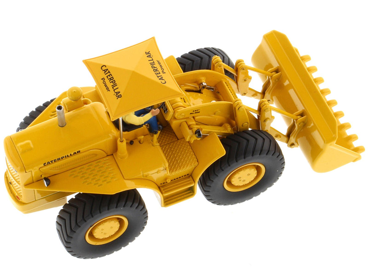 CAT Caterpillar 966A Wheel Loader Yellow with Operator "Vintage Series" 1/50 Diecast Model by Diecast Masters-Diecast Masters-ModelCars.com