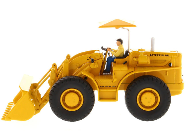 CAT Caterpillar 966A Wheel Loader Yellow with Operator "Vintage Series" 1/50 Diecast Model by Diecast Masters-Diecast Masters-ModelCars.com