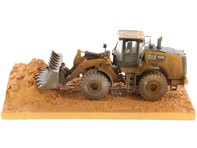 CAT Caterpillar 966M Wheel Loader with Operator (Dirty Version) "Weathered" Series 1/50 Diecast Model by Diecast Masters-Diecast Masters-ModelCars.com