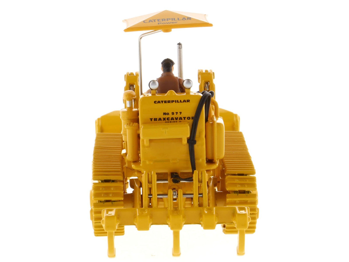 CAT Caterpillar 977D Traxcavator Yellow with Operator "Vintage Series" 1/50 Diecast Model by Diecast Masters-Diecast Masters-ModelCars.com