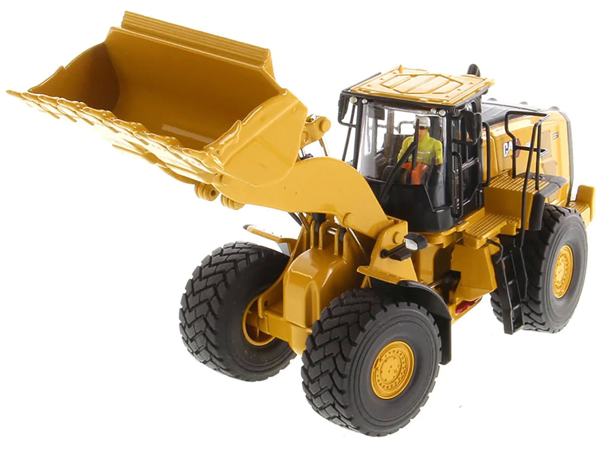 CAT Caterpillar 980 Wheel Loader Yellow with Operator "High Line Series" 1/50 Diecast Model by Diecast Masters-Diecast Masters-ModelCars.com