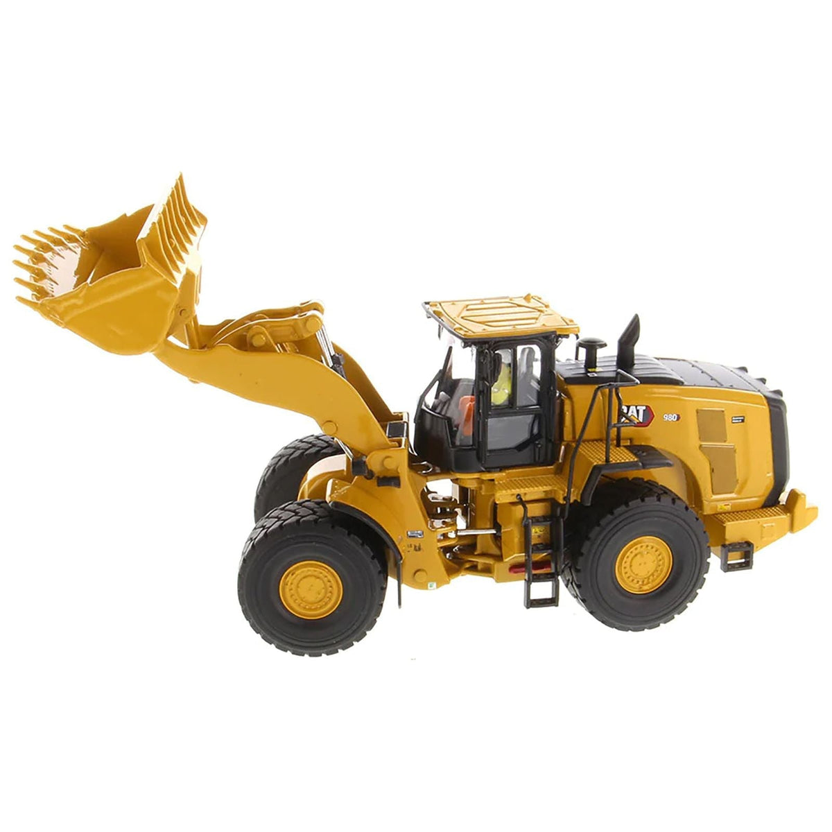 CAT Caterpillar 980 Wheel Loader Yellow with Operator "High Line Series" 1/50 Diecast Model by Diecast Masters-Diecast Masters-ModelCars.com