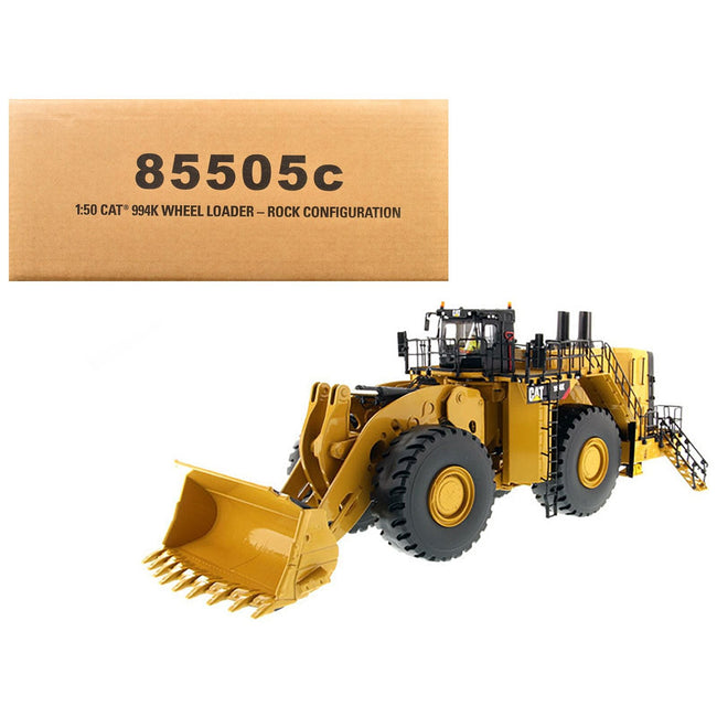 CAT Caterpillar 994K Wheel Loader with Rock Bucket and Operator "Core Classics" Series 1/50 Diecast Model by Diecast Masters-Diecast Masters-ModelCars.com