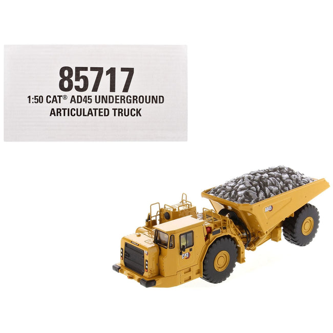 CAT Caterpillar AD45 Underground Articulated Truck Yellow "High Line" Series 1/50 Diecast Model by Diecast Masters-Diecast Masters-ModelCars.com