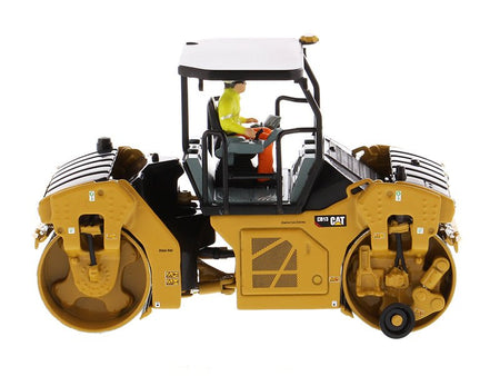 CAT Caterpillar CB-13 Tandem Vibratory Roller with ROPS (Roll Over Protective Structure) and Operator "High Line Series" 1/50 Diecast Model by Diecast Masters-Diecast Masters-ModelCars.com
