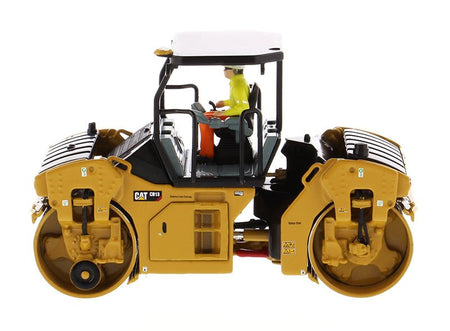 CAT Caterpillar CB-13 Tandem Vibratory Roller with ROPS (Roll Over Protective Structure) and Operator "High Line Series" 1/50 Diecast Model by Diecast Masters-Diecast Masters-ModelCars.com