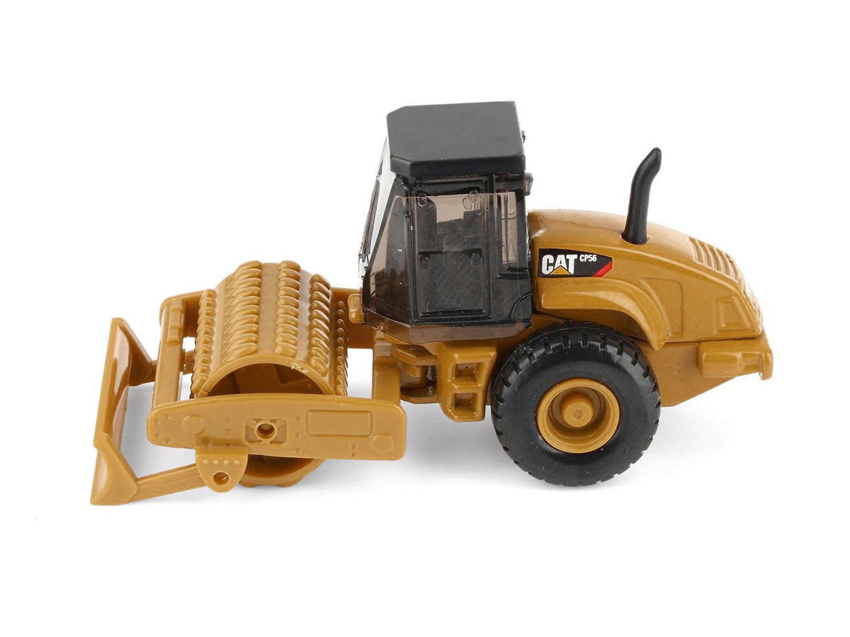 CAT Caterpillar CS56 Roller with Interchangeable Front Attachment Yellow 1/87 (HO) Diecast Model by Diecast Masters-Diecast Masters-ModelCars.com