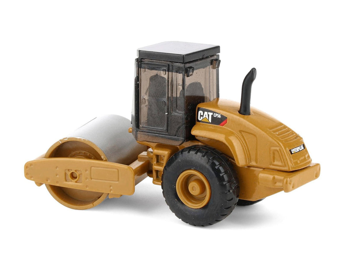 CAT Caterpillar CS56 Roller with Interchangeable Front Attachment Yellow 1/87 (HO) Diecast Model by Diecast Masters-Diecast Masters-ModelCars.com