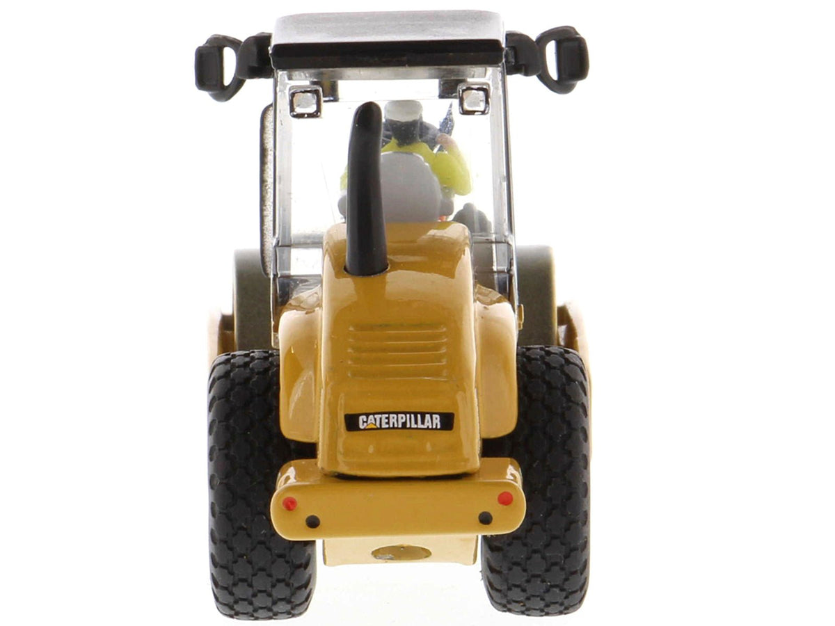 CAT Caterpillar CS56 Smooth Drum Vibratory Soil Compactor with Operator "High Line" Series 1/87 (HO) Scale Diecast Model by Diecast Masters-Diecast Masters-ModelCars.com