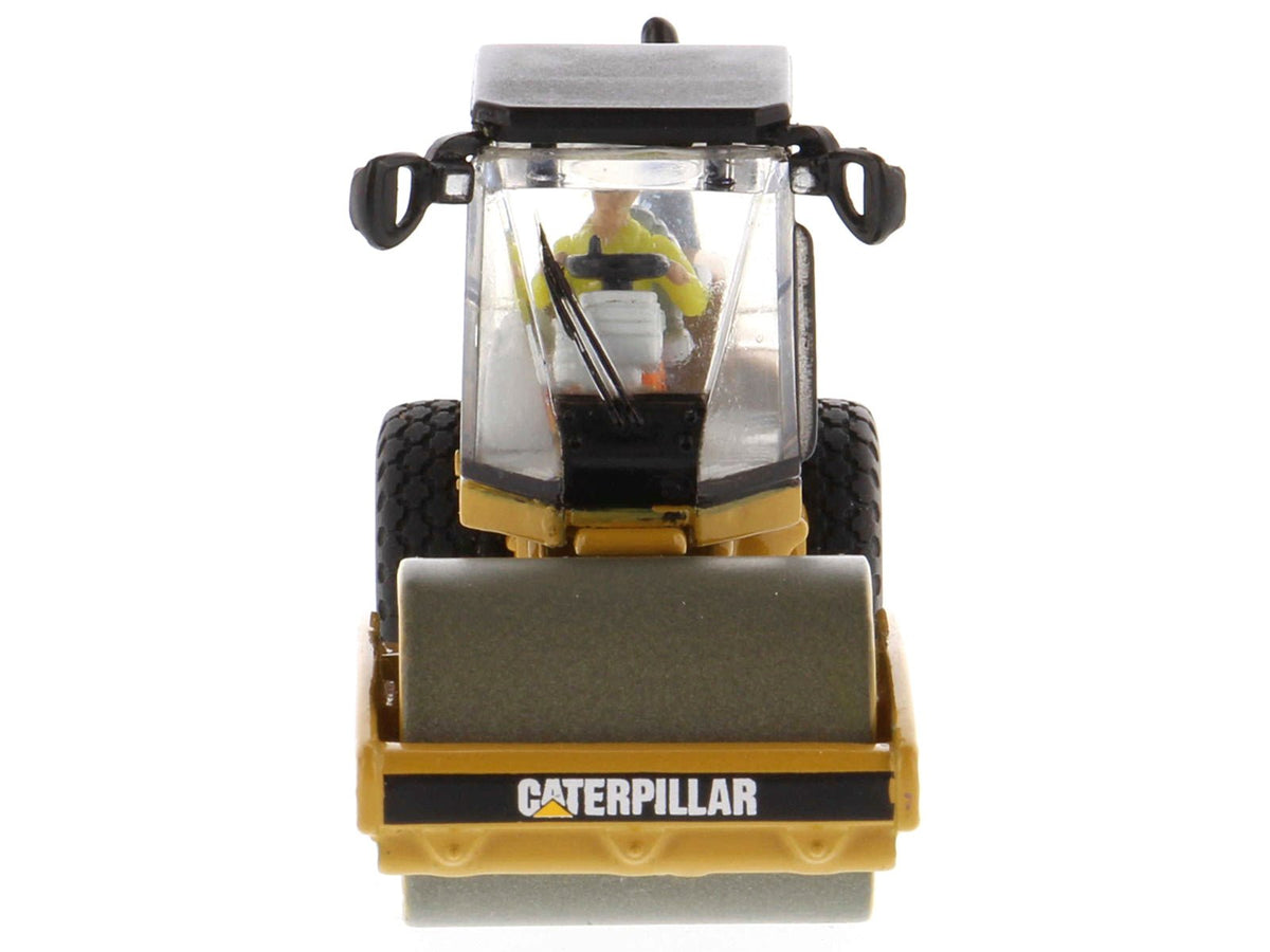 CAT Caterpillar CS56 Smooth Drum Vibratory Soil Compactor with Operator "High Line" Series 1/87 (HO) Scale Diecast Model by Diecast Masters-Diecast Masters-ModelCars.com