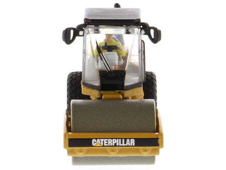 CAT Caterpillar CS56 Smooth Drum Vibratory Soil Compactor with Operator "High Line" Series 1/87 (HO) Scale Diecast Model by Diecast Masters-Diecast Masters-ModelCars.com